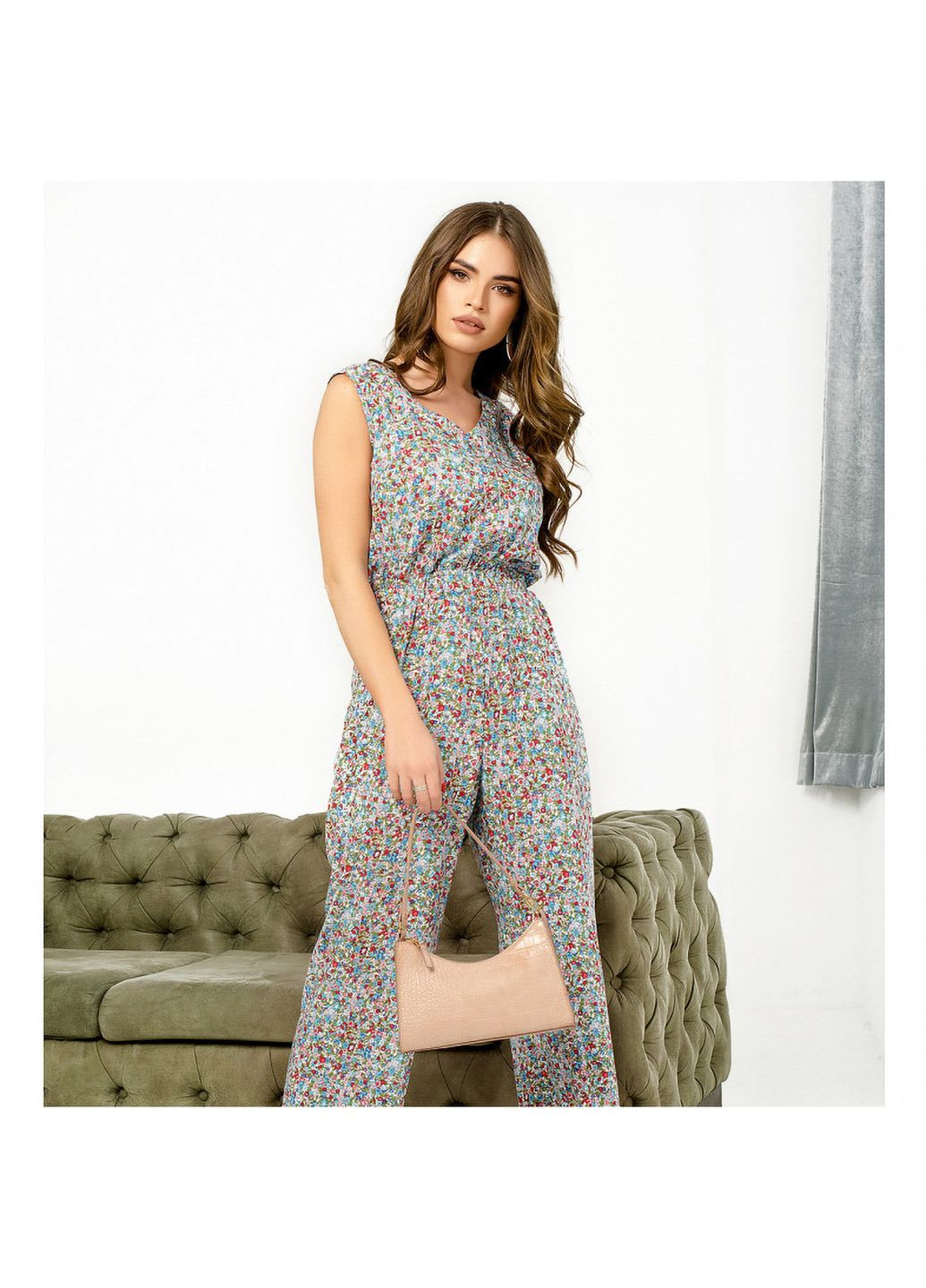 Комбінезон Liton молочний штапель