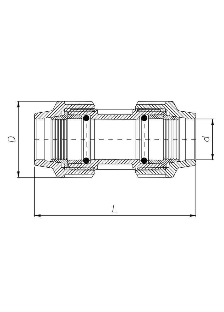 Муфта ПУ 32 x 32 мм ITAL (316088547)