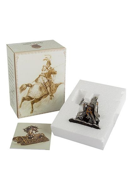Статуетка олов'яна Лицар хрестоносець 10 см 1903548 мініатюра Veronese (302239514)