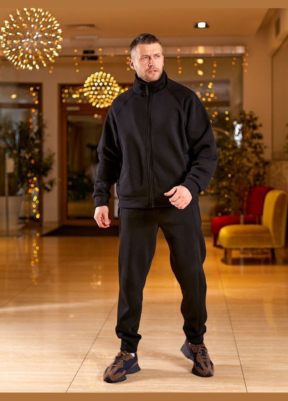 Чоловічий теплий спортивний костюм колір чорний р.46/48 450750 New Trend (282926762)
