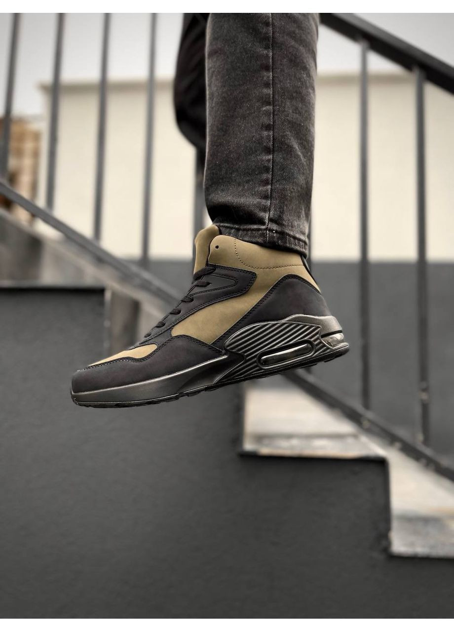 Хакі чоловічі зимові кросівки No Brand