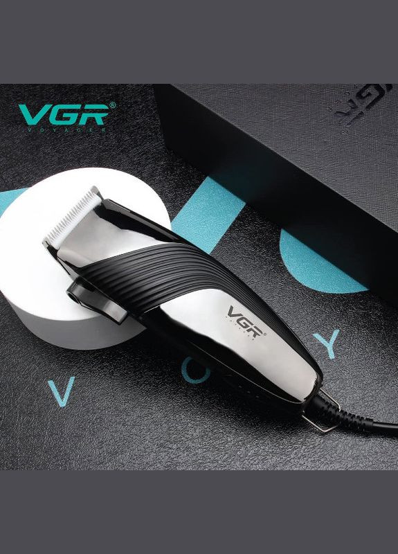 Профессиональная машинка V121 ведущая машинка для стрижки волос керамическое лезвие 8 насадок VGR (297331673)