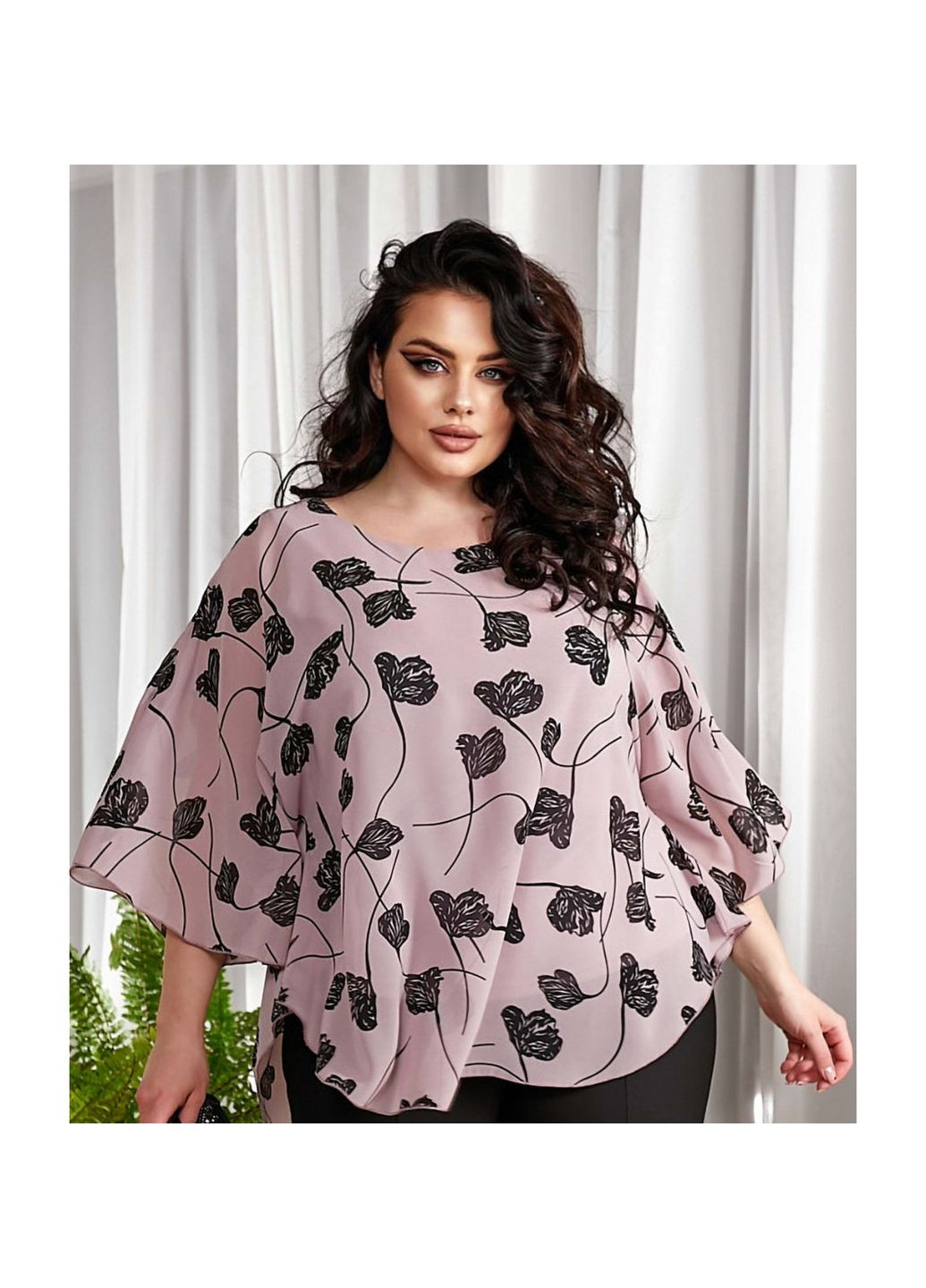 Темно-розовая блуза Liton