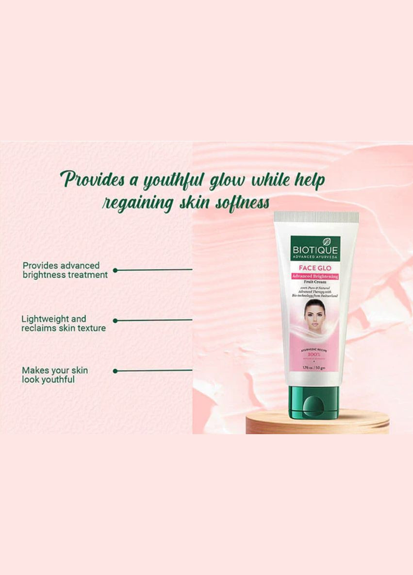Biotique Крем Біотик, фруктовий освітлюючий. BIO FRUIT CREAM FACE GLO ADVANCED 50мл — Крем, Індія (337176519)