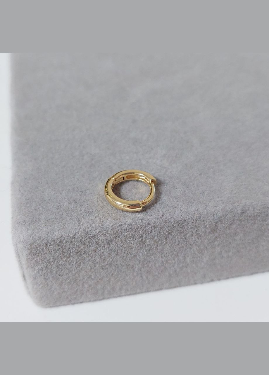 Сережки кільця 8 (1шт) мм для хрящика, хелікса MK1175 золотиста DeKolie (325408661)