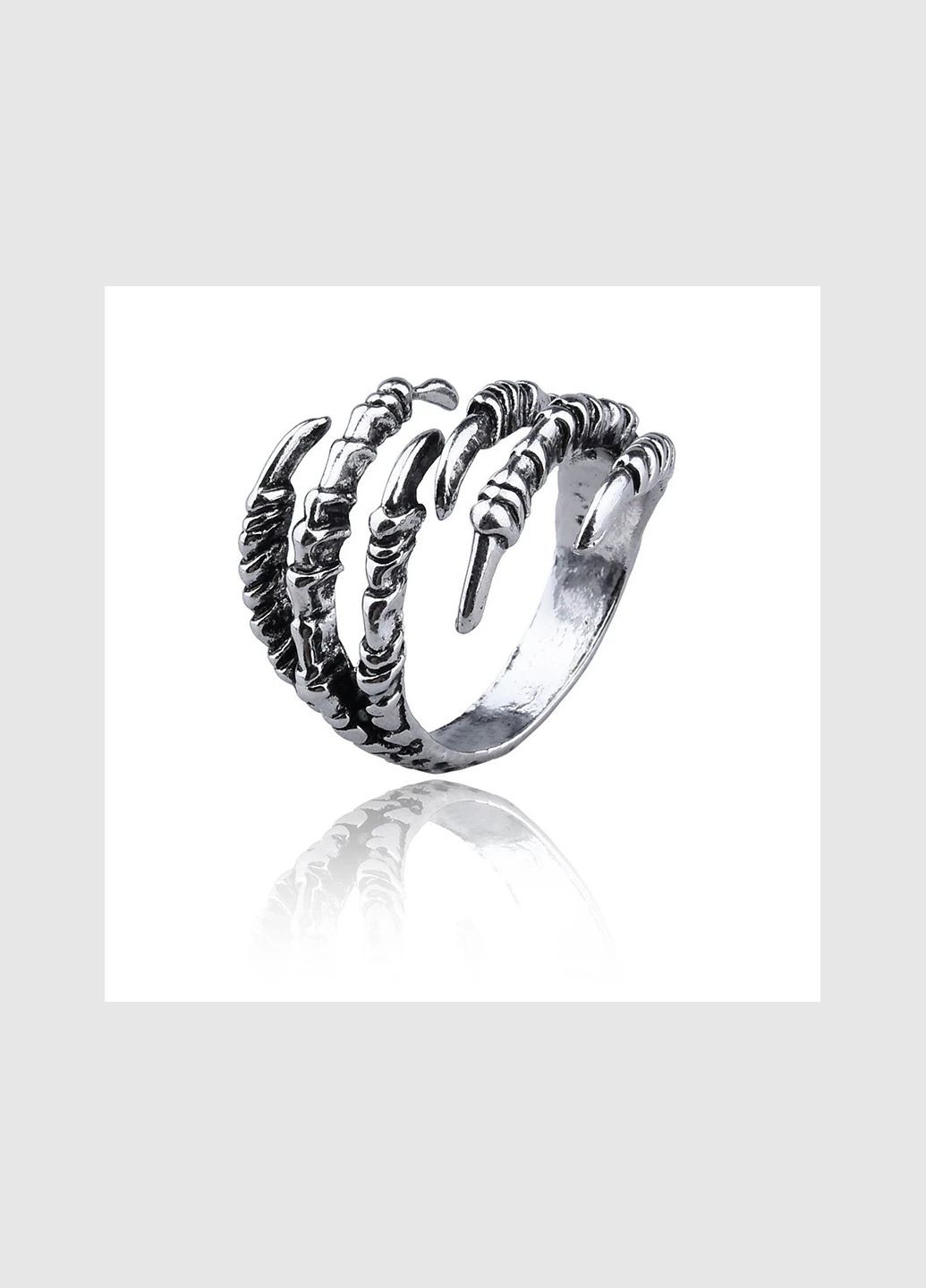 Красивое кольцо в форме двух лап когтей дракона кольцо унисекс в виде когтей рептилии, размер регулируемый Fashion Jewelry (285110848)