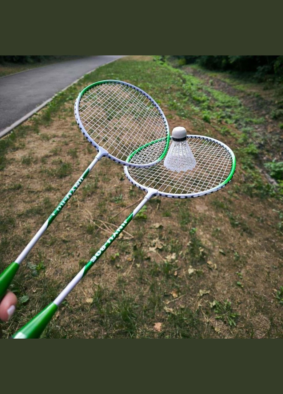 Набор для бадминтона с воланами JINYU зеленый JY805-green SNS (316322655)