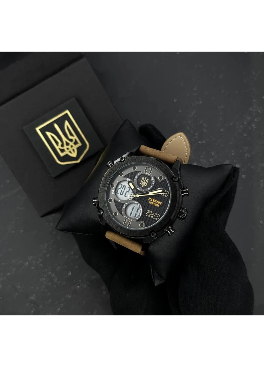 017BKBR Тризуб золото Black-Brown No Brand (387390114)