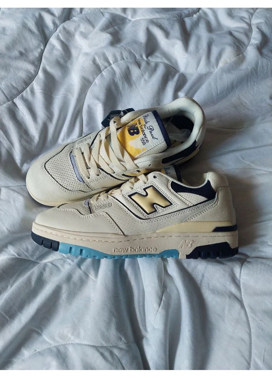 Бежевые летние кроссовки new balance 550 × rich paul cream нью беланс 550 No Brand