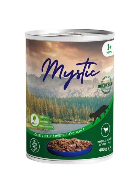Jelly - Консервований корм шматочки ягнятини в желе для котів - 400 г Mystic (355237722)