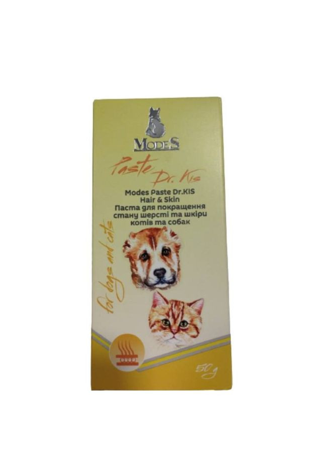 Паста для улучшения состояния шерсти и кожи Paste Dr.KIS Hair & Skin для кошек и собак 50 г (2000981179878) ModeS (293276925)