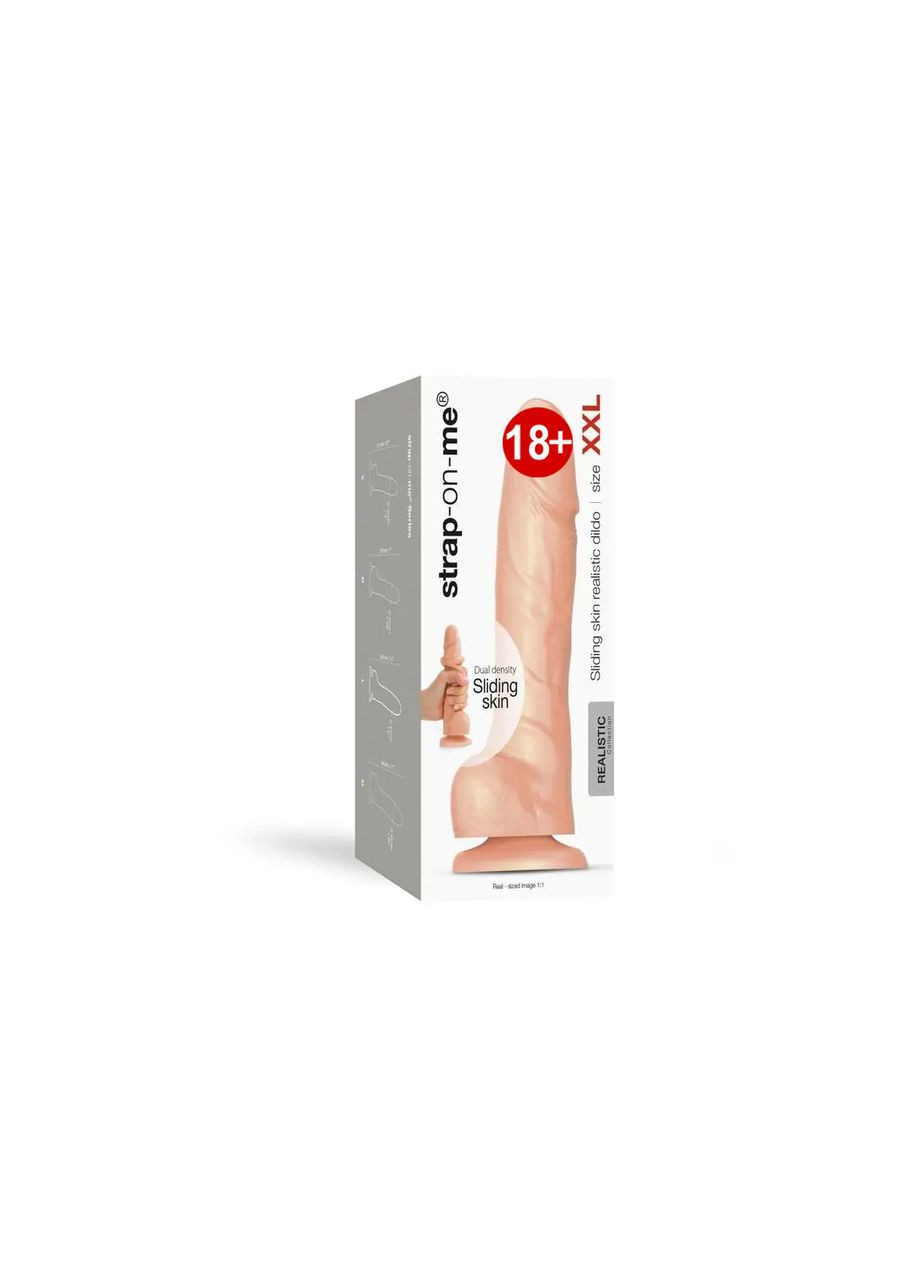 Фалоімітатор SLIDING SKIN REALISTIC DILDO VANILLE - XL Strap-On-Me (303910992)