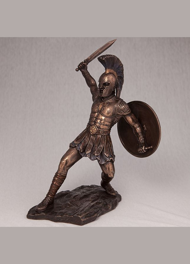 Статуэтка Воин Гектор 28 см фигурка полистоун с бронзовым покрытием 76232 Veronese (302238970)