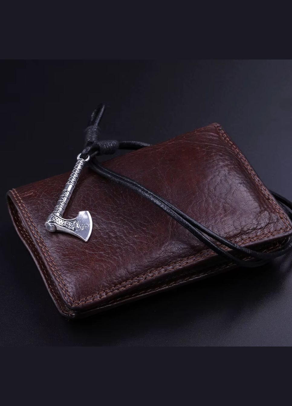 Чоловічий Браслет з гладкої шкіри B109609 в скандинавському стилі (Розмір: 19,5см) WellDone (338861349)