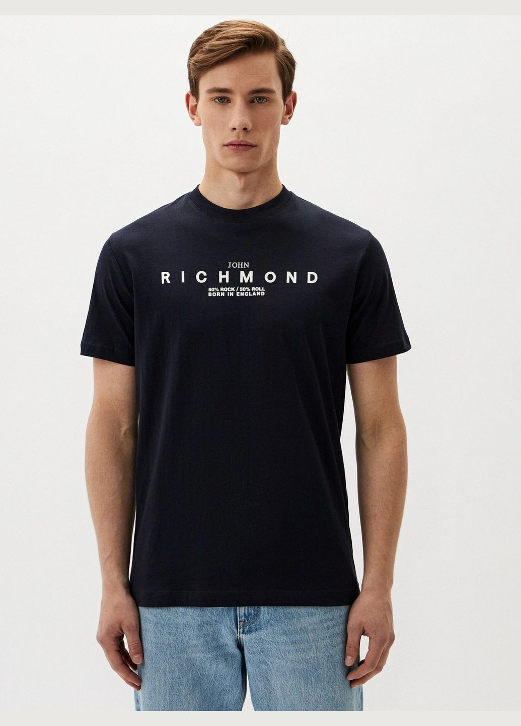 Темно-синя футболка John Richmond