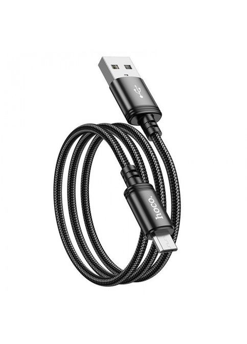 Кабель Micro USB X89 Wind 1 метра 2.4A Чёрный MDR Hoco (371793744)