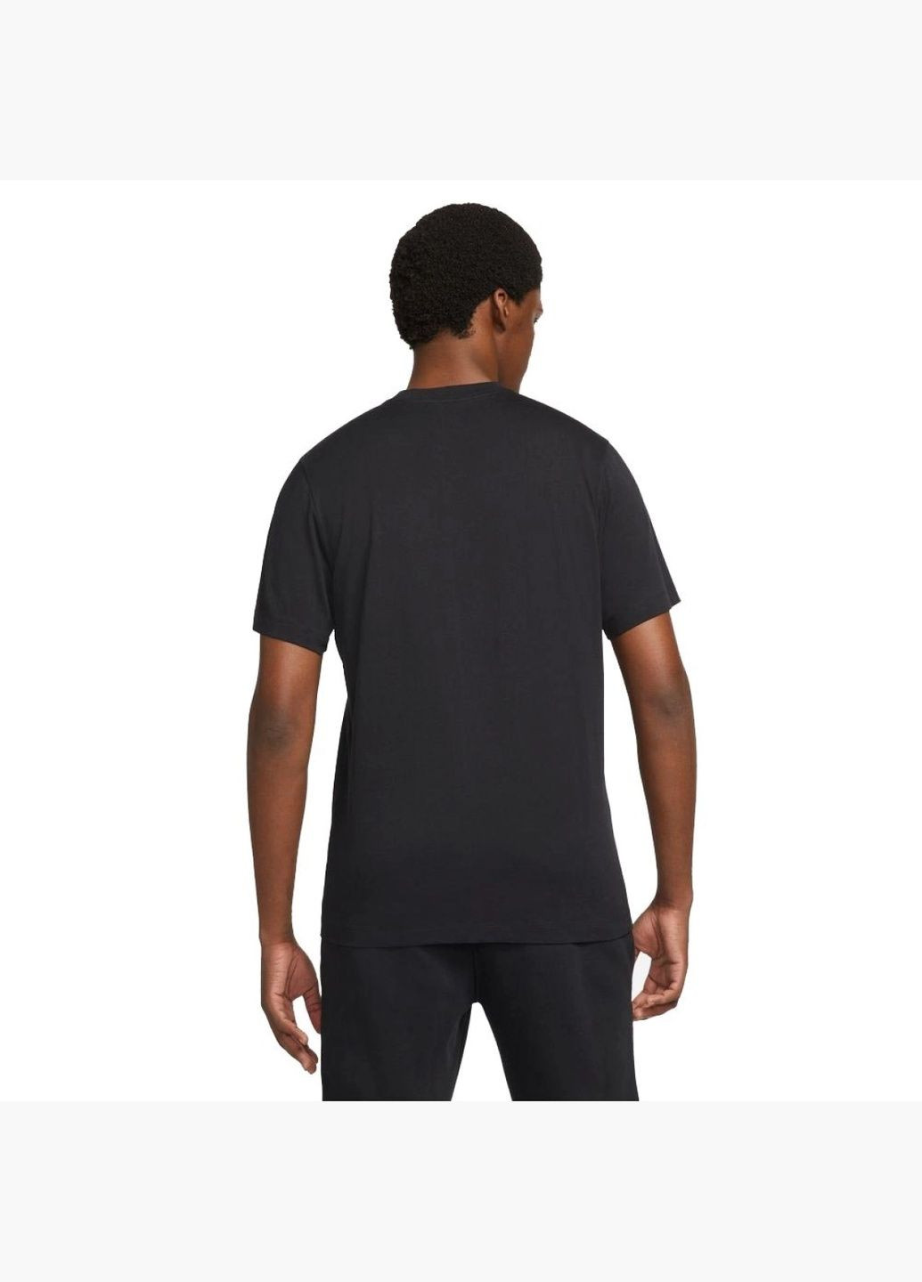 Черная футболка мужская nsw swoosh league tee black dm6341-010 Nike