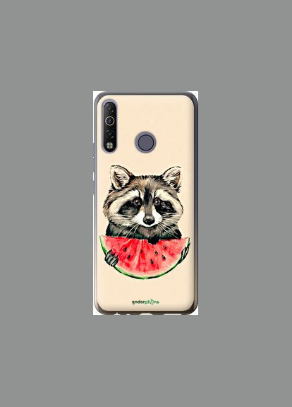 Чехол на Tecno Camon 12 Air CC6 Енотик с арбузом "4605u-2389-2448" Endorphone (348088033)