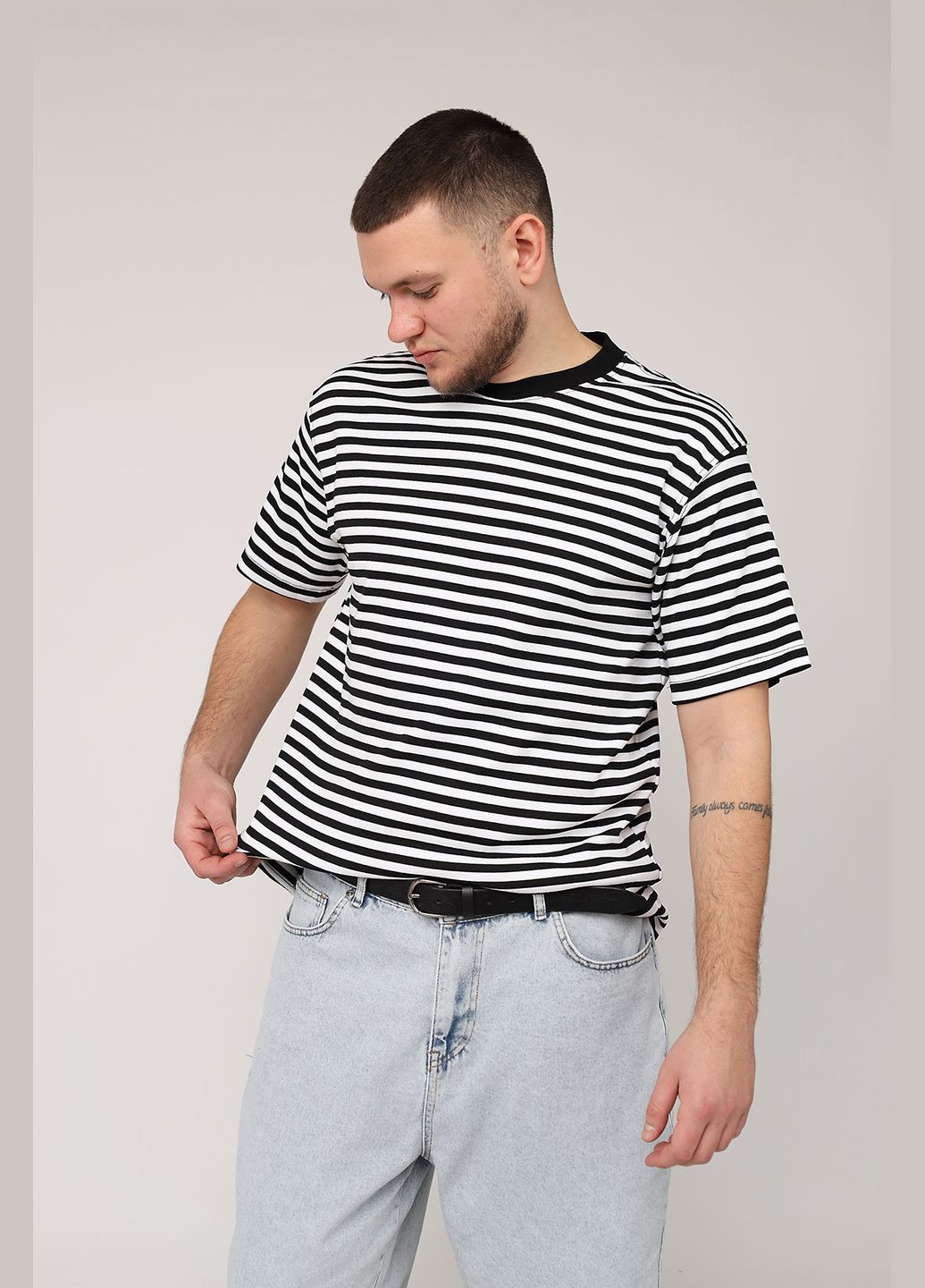 Белая футболка с коротким рукавом мужская цвет белый cb-00275457 Clang