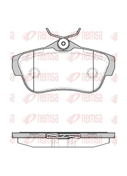 Колодки гальмівні дискові ЗАДН CITROEN JUMPY II ФУРГОН 2.0 2007.01-2016.03 (RS 1299.00) Remsa (354337256)