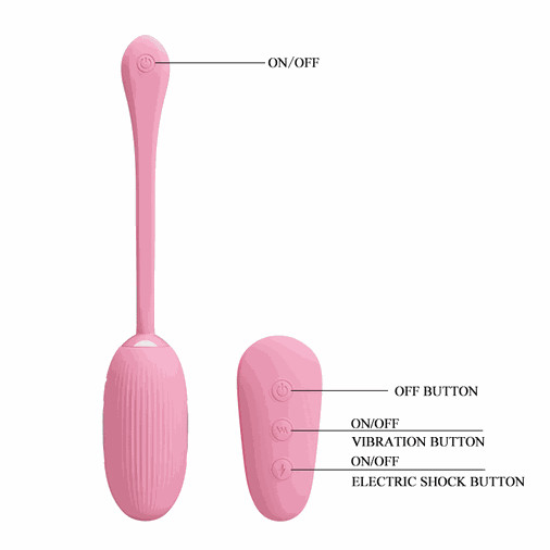 Віброяйцо з пультом Pretty Love Shock Fun Vibrating egg Вібратор електростимулятор електросекс LyBaile (317747984)