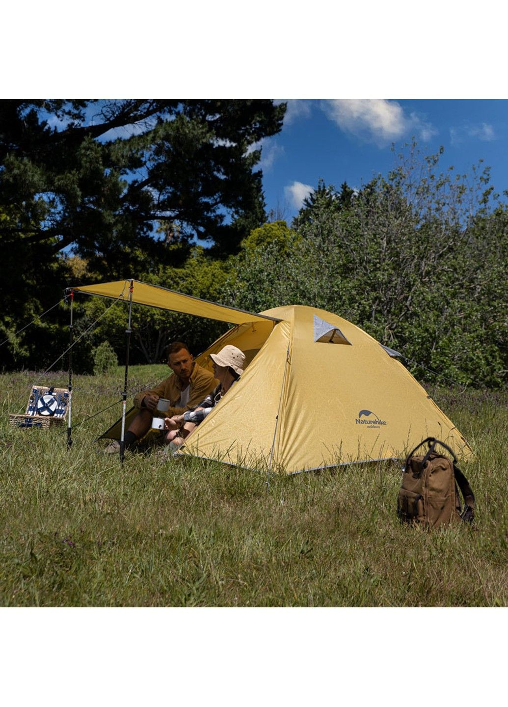 Палатка P-Series II (2-х местный) 210T 65D polyester Graphic NH18Z022-P оранжевый Naturehike (285767666)