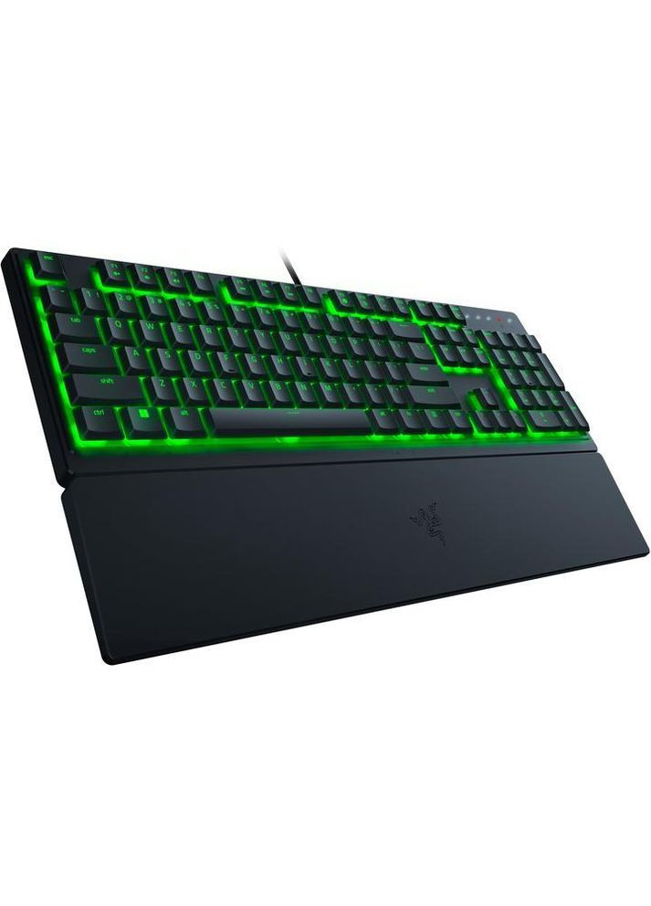 Клавіатура Ornata V3 X ігрова проводна, мембранна, зелена підсвітка, повнорозмірна, Razer (360713943)