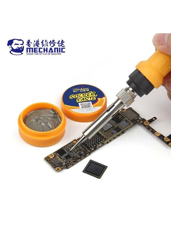 Паяльная паста BGA V3S35 бессвинцовая Sn 99% Ag 0.3% Cu 0.7% / IPX5 / 217°C / 20г Mechanic (322566913)