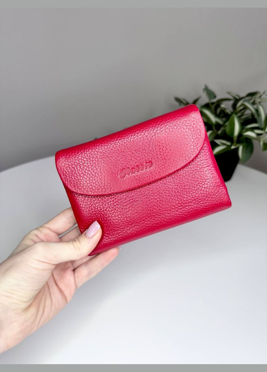 Кожаный мягкий кошелёк на магнитах среднего размера Classic (316218761)