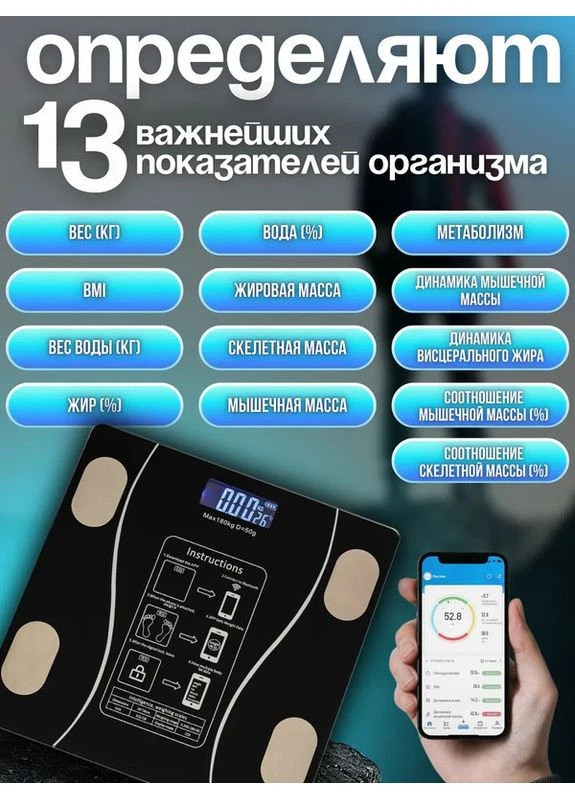 Розумні фітнес-ваг, Персональні ваги для зважування, Ваги ліжні, URT Scale (402544624)