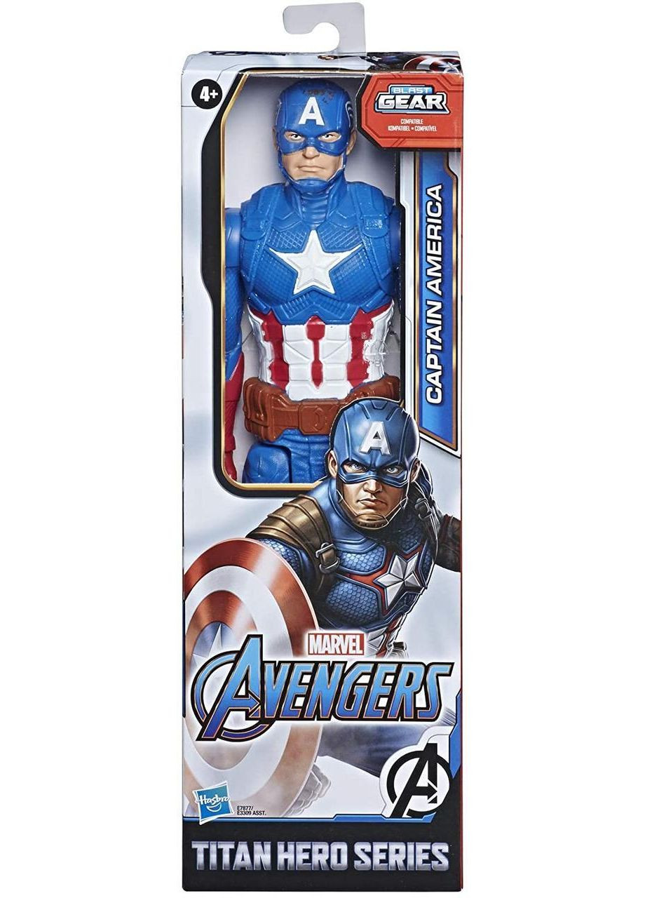 Игрушка Капитан Америка, 30см - Captain America, Titan Hero Series Blast Gear, Avengers Hasbro (370624836)
