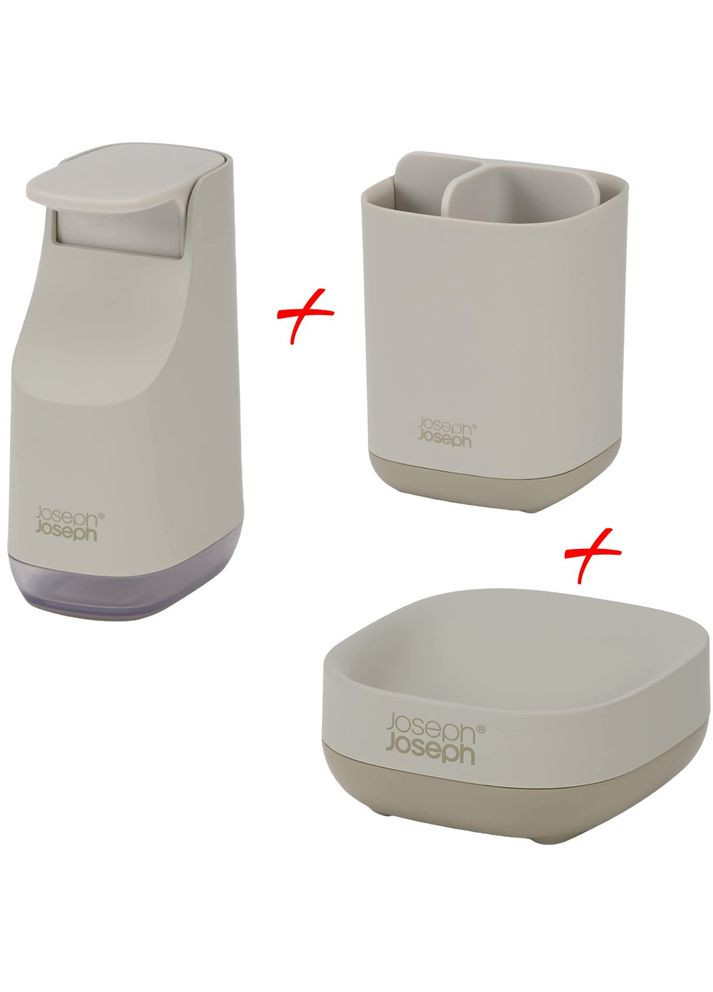 Комплект Органайзер для ванной 70574 + Мыльница 70577 + Диспансер для мыла 70578 Joseph Joseph (316624439)
