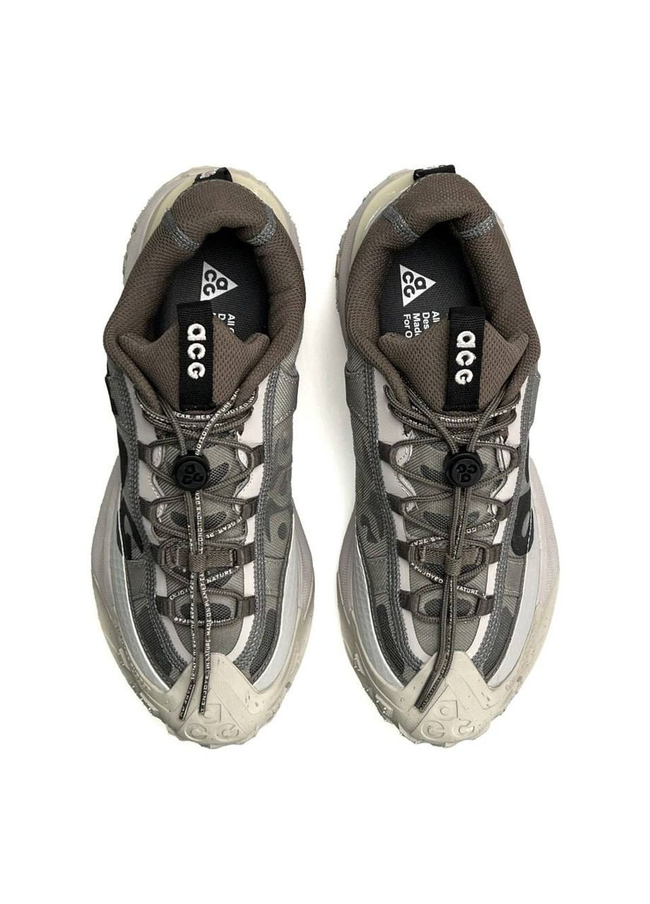 Сірі Осінні кросівки чоловічі nike No Brand ACG Mountain Fly 2 Low White Olive