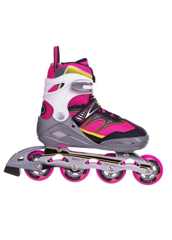 Роликові ковзани розсувні Z-1501 Рожево-жовтий, (60363154) Zelart (323025650)