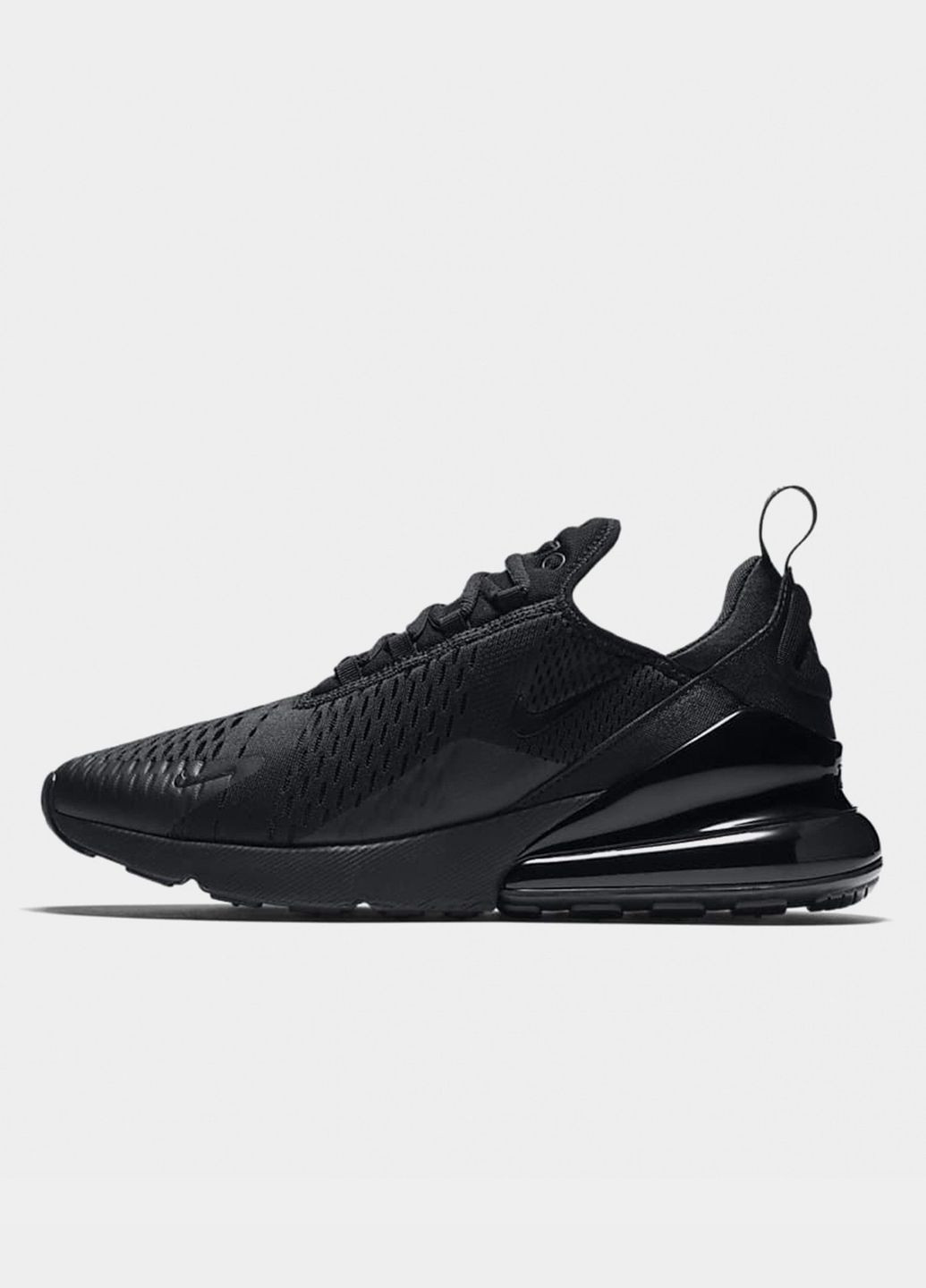 Черные всесезонные мужские кроссовки air max 270 ah8050-005 весна-лето сетка текстиль черные Nike