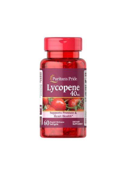 Puritan's Pride Lycopene 40 mg 60 капсул Puritans Pride (387022148)