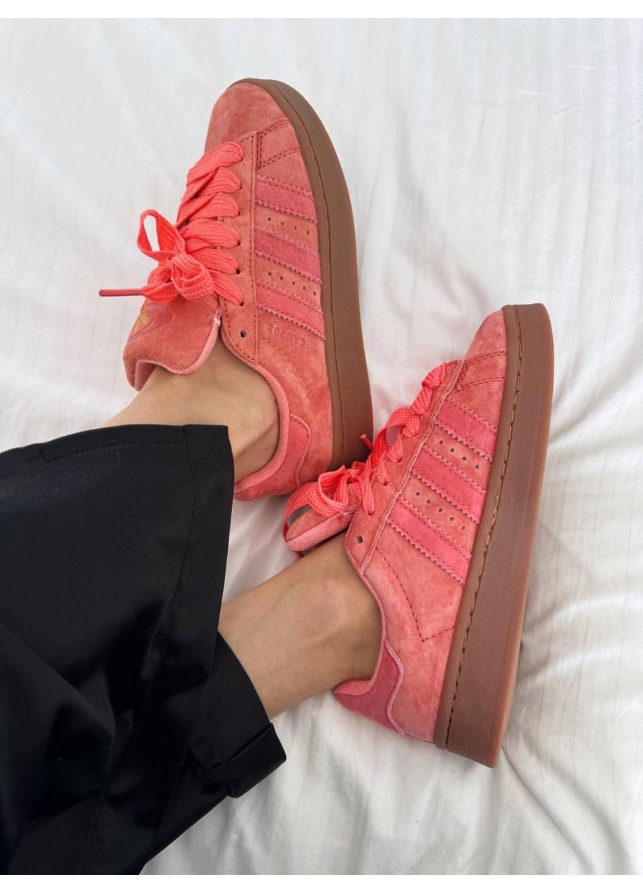 КРОСІВКИ ЖІНОЧІ ADIDAS CAMPUS PEACH GUM АДІДАС КАМПУС No Brand чорні демісезони (367171050)