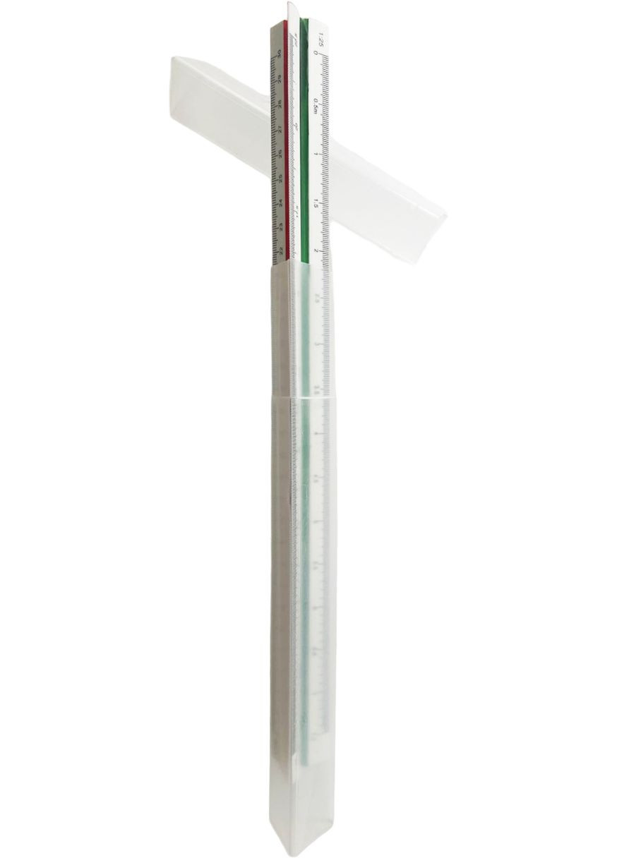 Линейка масштабная трехгранная / Архитектурная / шкала от 1:20 до 1:125 Magical Science (322635116)