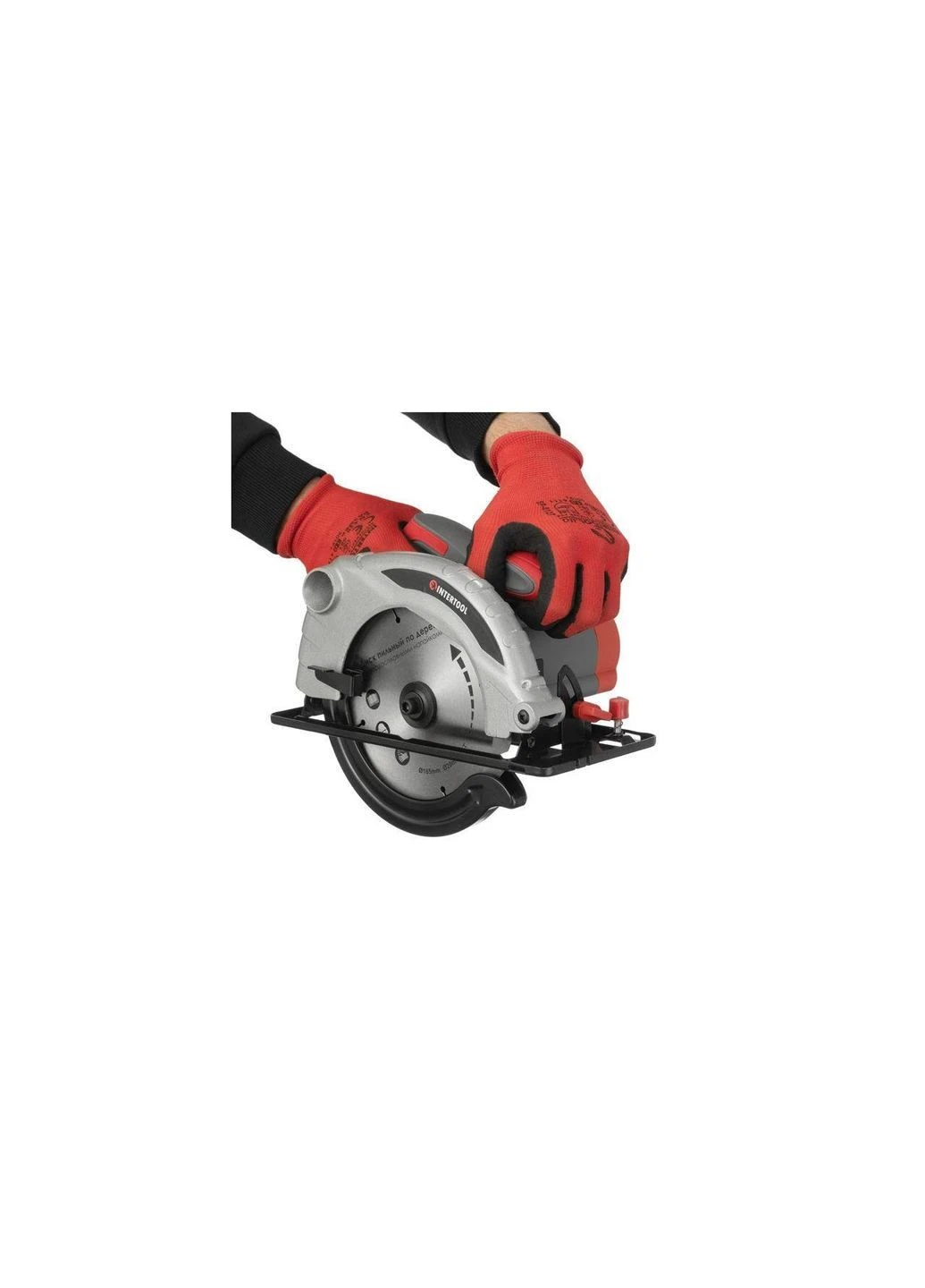 Пила дискова циркулярна електрична ручна DT-0613 1300 Вт Intertool (386748926)