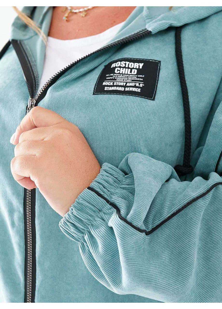 Жіночий прогулянковий костюм з вельвету колір м'ята New Trend (305206370)