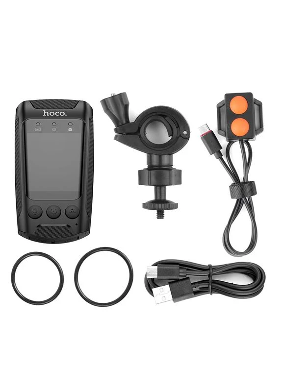 Видеорегистратор 4K Riding recorder Black (6942007646000) Hoco DV104 (377887407)