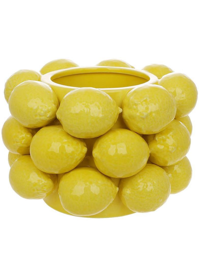 Ваза Lemon порцелянова декоративна, 17см, діаметр 25см BonaDi (329898655)