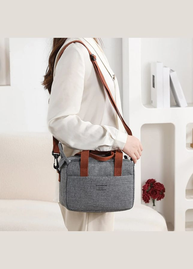 Термосумка, сумка холодильник для еды с собой Home 5.4 л, Серая More (299715965)