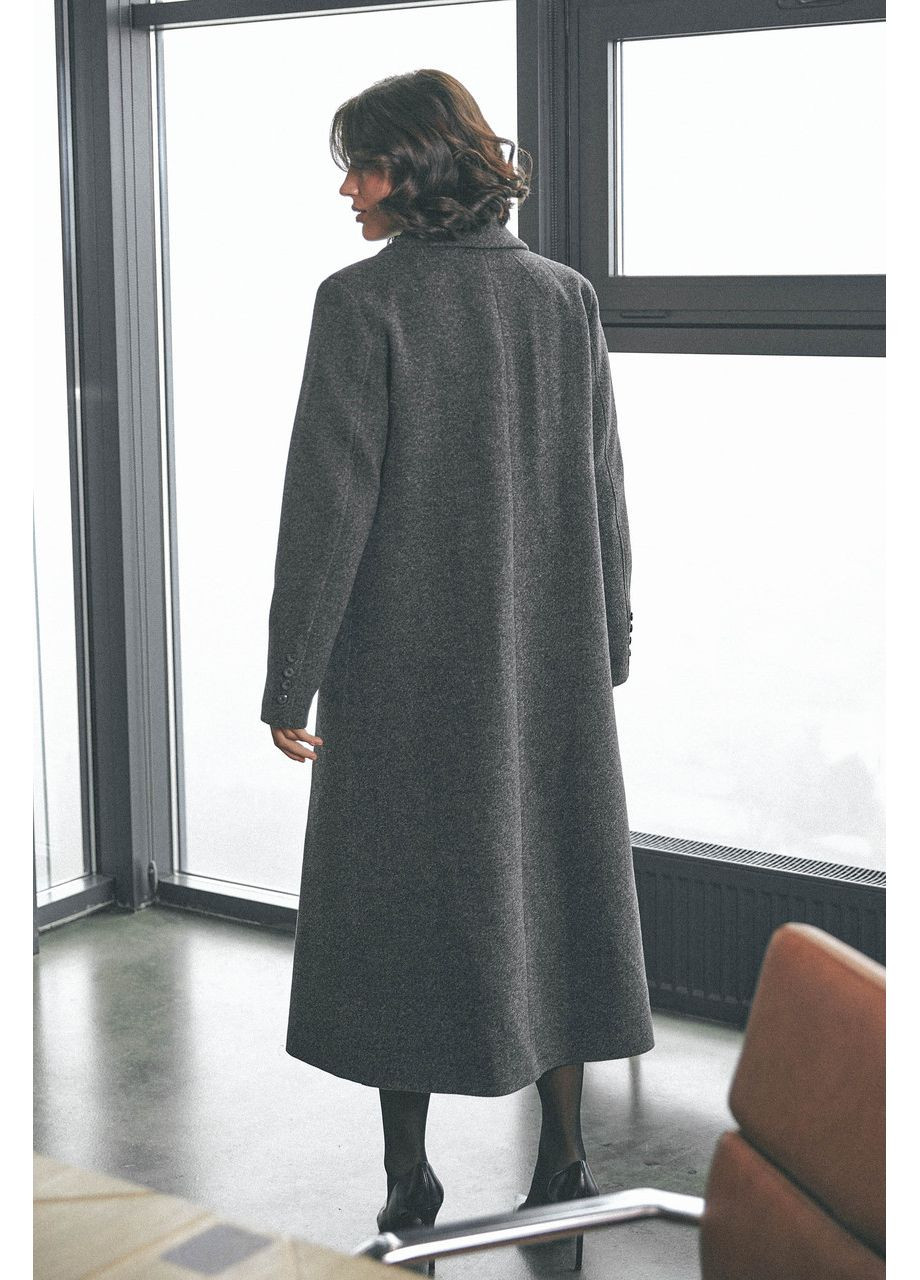 Черное демисезонное Черное пальто из французского кашемира Seventeen