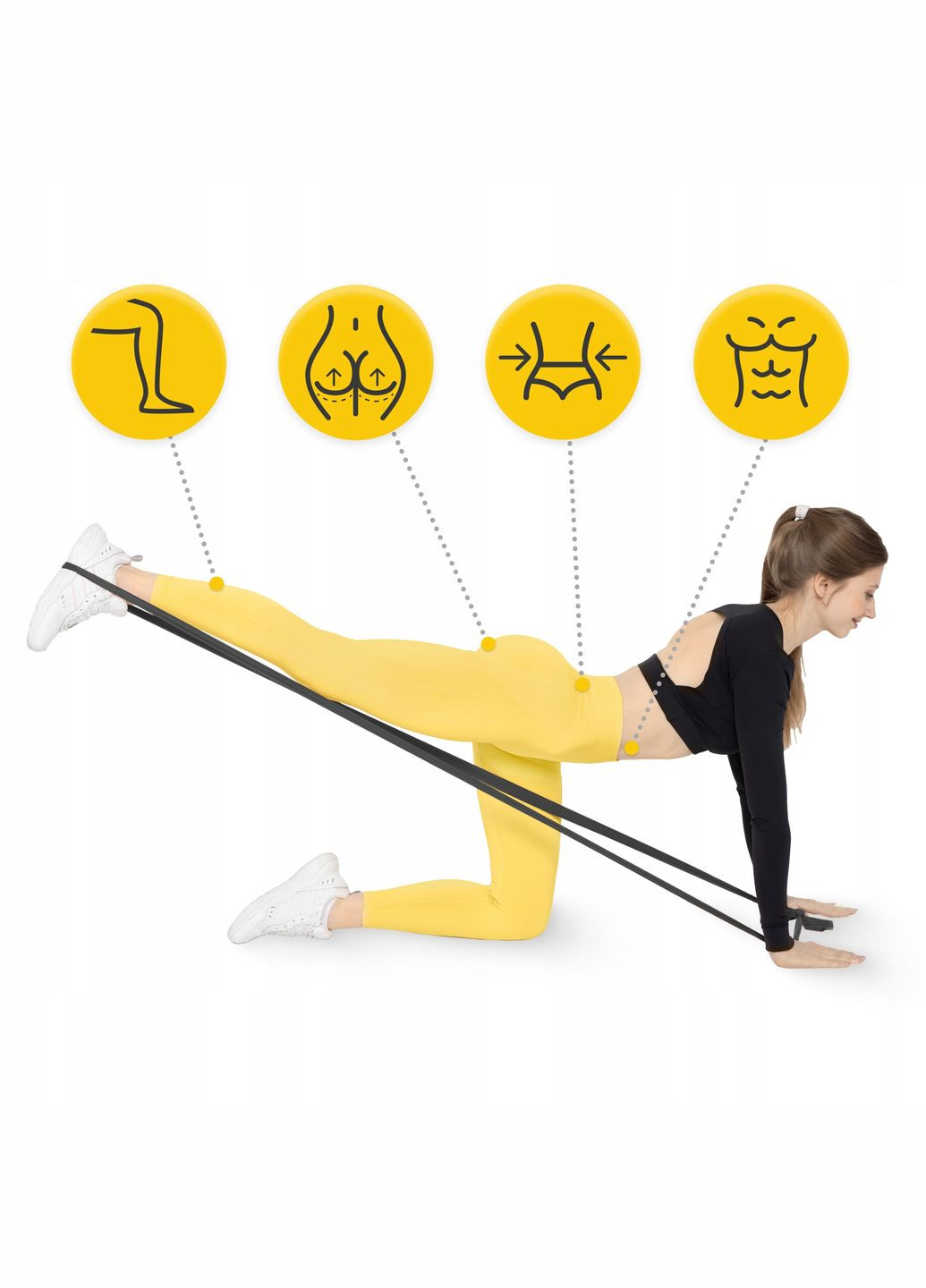 Лента-эспандер для спорта и реабилитации Flat Band 200 х 15 см 12-15 кг Black () 4FIZJO P-5907222931677 (275095701)