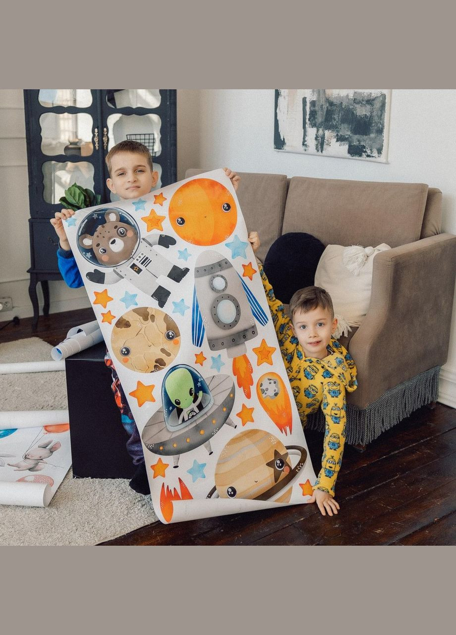 Виниловая интерьерная на стену, обои и другие поверхности "Космические объекты. Космос" Кавун наклейка (316189444)