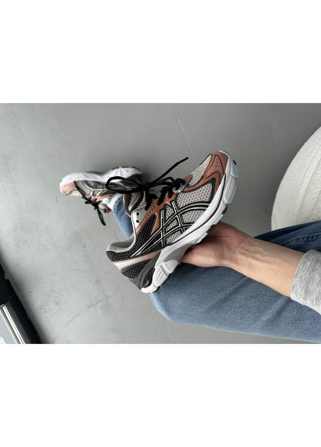 КРОССОВКИ ЖЕНСКИЕ ASICS GT-2160 OYSTER GREY / BRICK DUST АСИКС GT-2160 No Brand серые демисезоны (367177359)