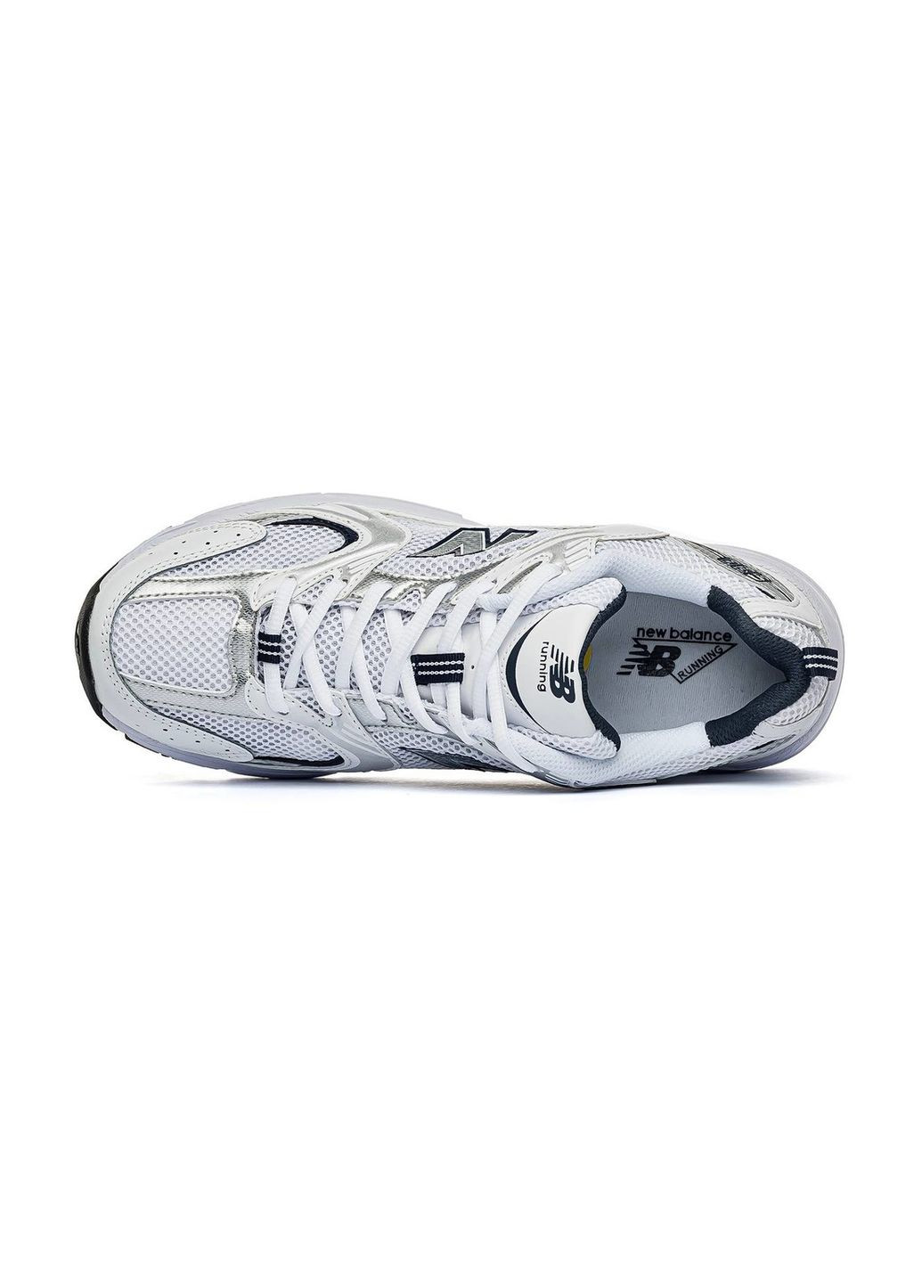 Белые демисезонные кроссовки мужские silver, вьетнам New Balance 530