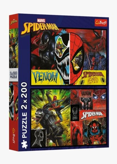 Пазли "Людина-павук: День і ніч. Марвел", 13314, 2х200 елементів (5900511133141) Trefl (311671080)