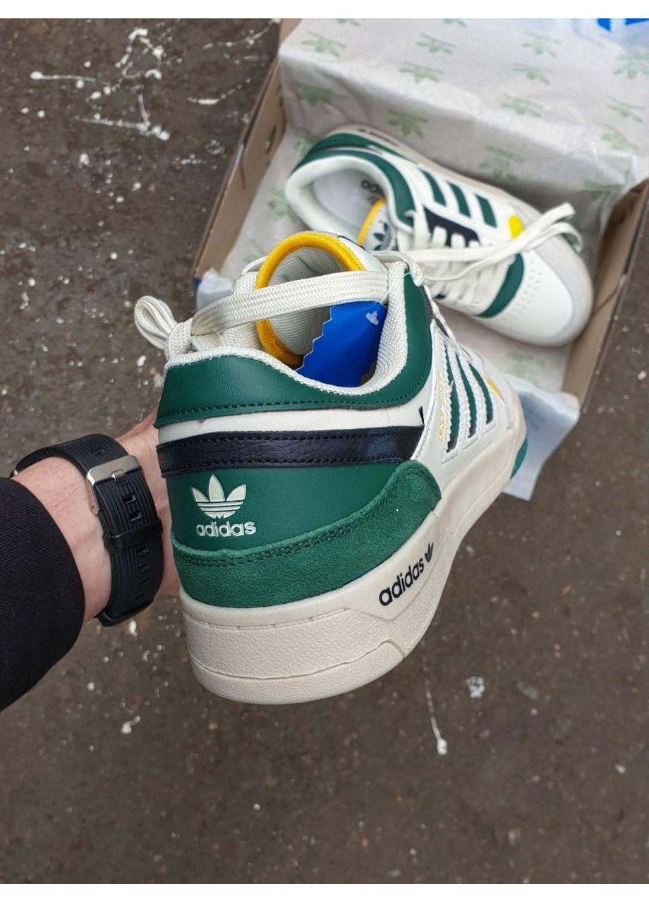 Сірі Осінні кросівки чоловічі adidas drop step green yellow адідас дроп степ No Brand